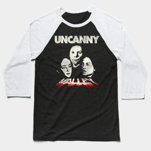 Uncanny Valley / HORROR MOVIE Mash-Up Baseball T-Shirt